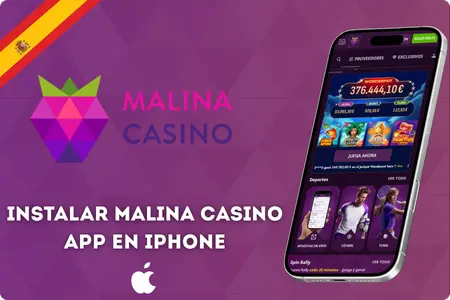 Malina Casino app en iPhone