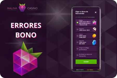 Errores frecuentes al activar el Malina casino bono y cómo evitarlos